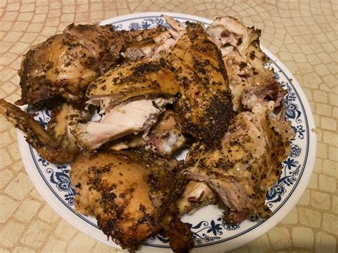 As i mentioned in my post on how to butterfly a chicken, i always suggest using the plastic board over wooden that way you will get 8 cuts of a chicken and carcass for the delicious chicken stock. Tasty Air Fryer Roasted Whole Chicken - The Mama Maven Blog