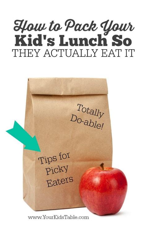 How To Pack A Lunch Your Child Will Eat Your Kids Table