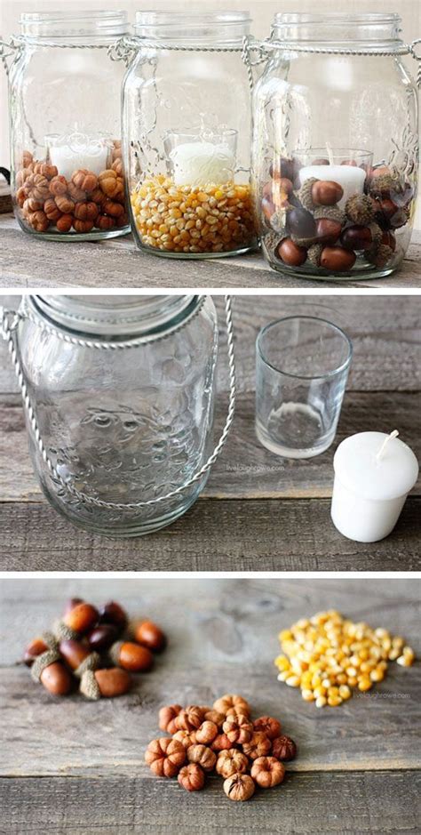 Pottery Barn Inspired Fall Mason Jars 35 Diy Fall