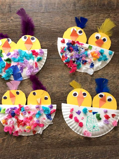 Cutest Paper Plate Easter Chick Kids Craft