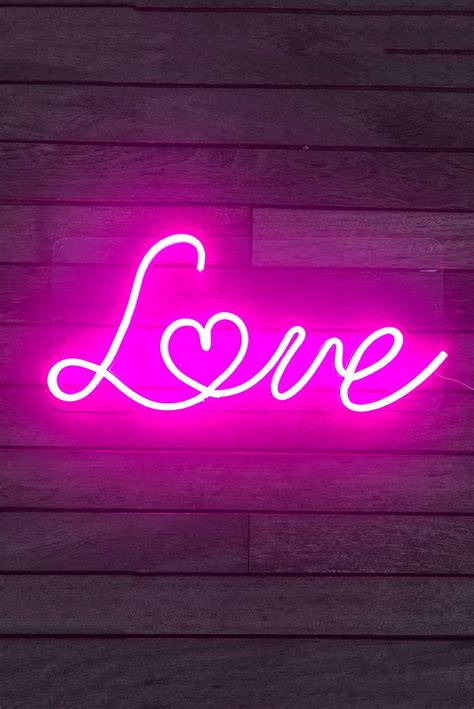 Pink Neon Sign Love Neon Sign For Your Home Decoration Light Up Your