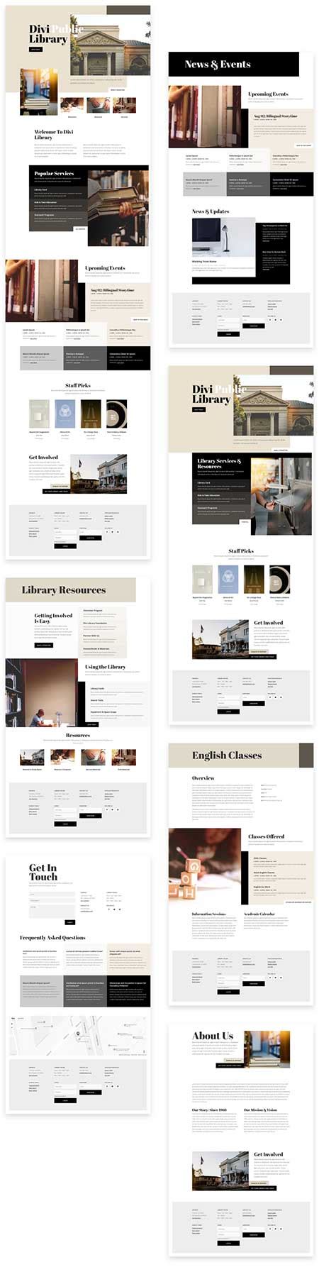 Divi Library Layout Template Pack Divi Builder Layout