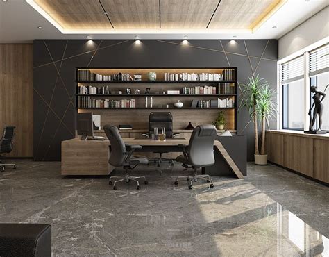 Luxury Modern Villa Qatar On Behance Office Interior Design Office