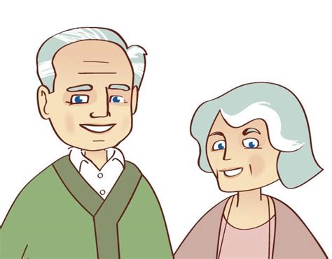 Grandma And Grandpa Cartoon Clip Art Library