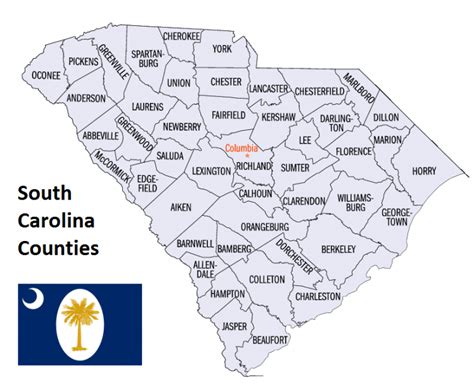List Of All Counties In South Carolina