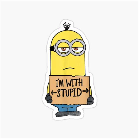 Buy Minions Im With Stupid Sticker Online At Best Prices In India