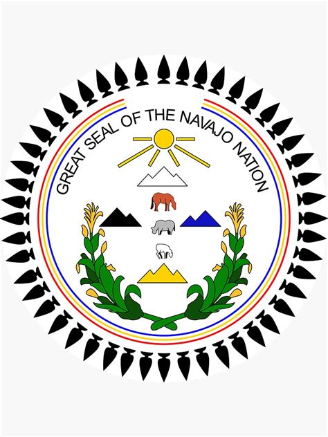 Great Seal Of The Navajo Nation Sticker For Sale By Argosdesigns