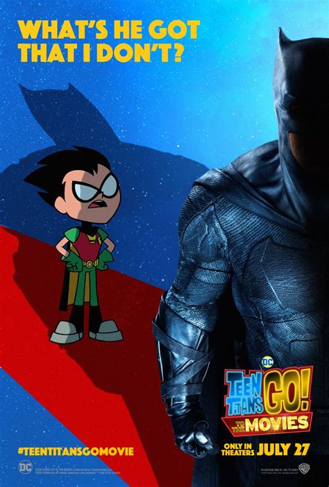 To the movies 2018 all the dc superheroes are currently starring in their films, all however, the teen titans, therefore robin is set to cure this situation by becoming a movie star and getting over his role as a sidekick. Teen Titans Go To the Movies Trailer: The Teens Troll the ...
