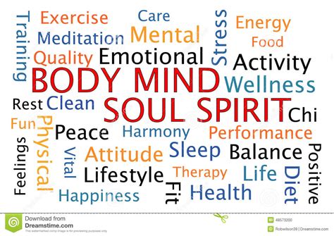 Body Mind Soul Spirit Stock Illustration Image 48573200