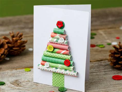 Rolled Paper Christmas Tree Card Christmas Tree Crafts Christmas