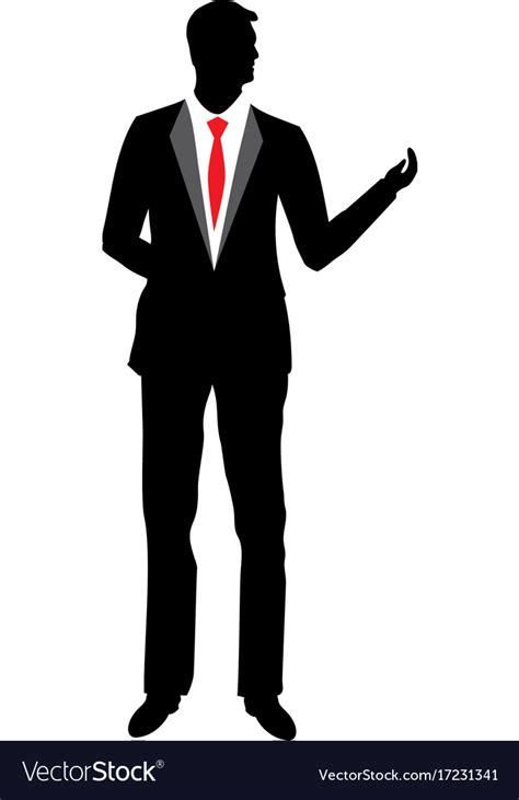 Businessman Silhouette Icon Design Royalty Free Vector Image