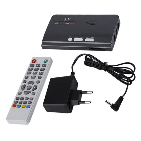 1080p Dvb Tt2 Tv Box Vga Av Cvbs Tuner Receiver With Remote Control