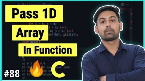 Passing 1D Array In Function In C Array With Function In Hindi By