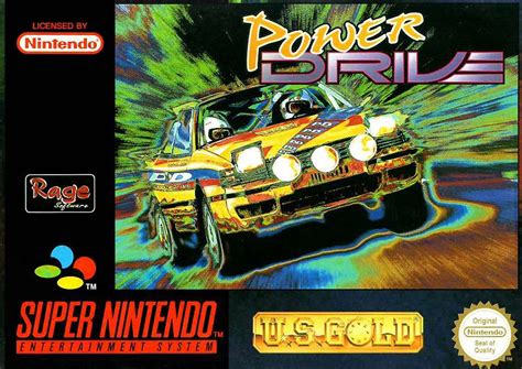 Power Drive 1994 Snes Box Cover Art Mobygames