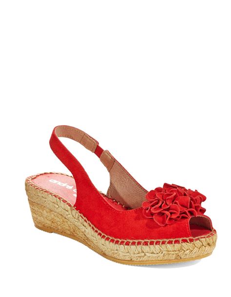 Andre Assous Cutie Slingback Sandals In Red Lyst