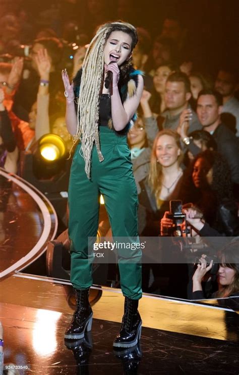 Contestant Zhavia In The Week Four Episode Of Foxs All New Singing