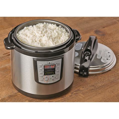 Steam pressure builds up inside the pot, which creates a higher temperature environment an instant pot is a pressure cooker, sauté pot, slow cooker, steamer, rice cooker, yogurt maker and warmer all in one. CASTLECREEK Electric Pressure Cooker, 10.5 Quart - 664937 ...