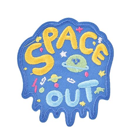 Embroidery Patches Outer Space Planet Pattern Sew On Patches Iron On
