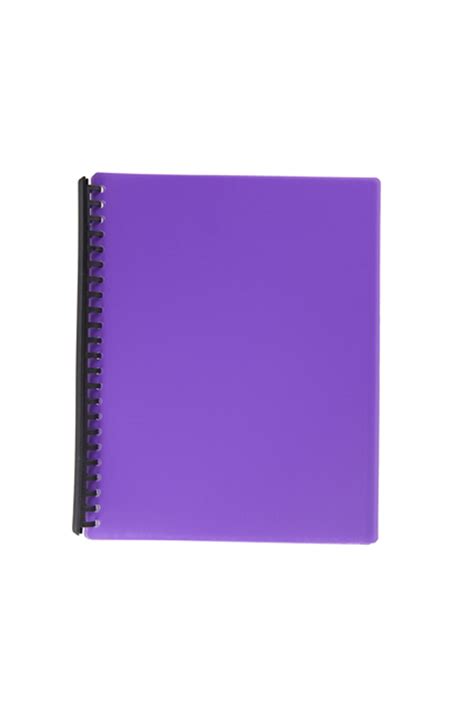 Jodric Clear Book Refillable Neonviolet 23h A4 20sheets Office