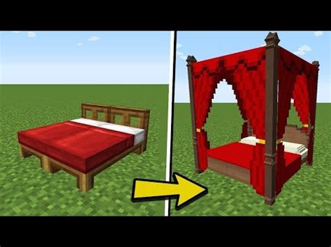 We're taking a look at how to make a bed in minecraft! How to make a canopy bed in MINECRAFT - YouTube