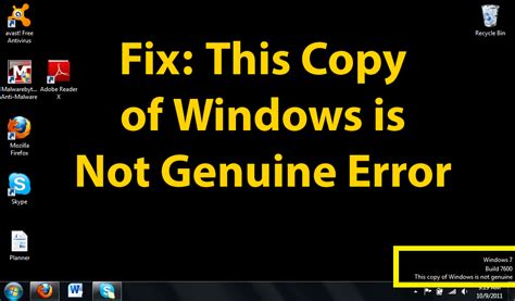 Top 4 Solutions How To Fix This Copy Of Windows Is Not Genuine