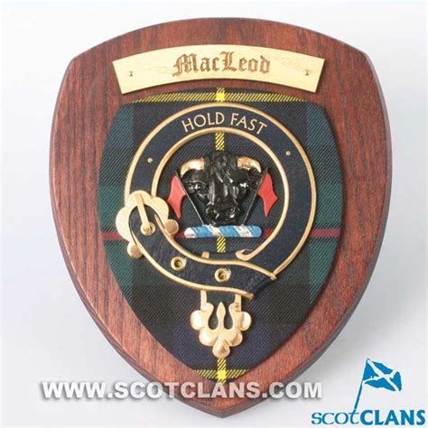 Macleod Clan Crest Plaque Tartan Shop