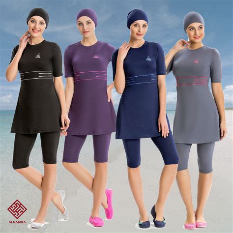 Alhamra Al8154 Modest Capri Burkini Swimwear Swimsuit Sportwear