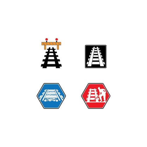 Premium Vector Railroad Logo Vector Icon Design Illustration