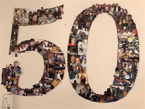 50th Birthday Photo Collage Template