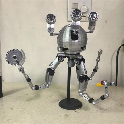 A 3d Printed Version Of Codsworth The Mr Handy Robotic Butler From
