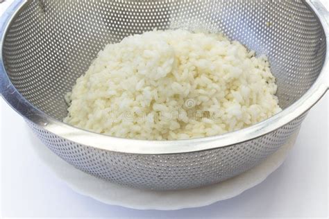 Boiled Rice Stock Photo Image Of White Drainer Food 20956328
