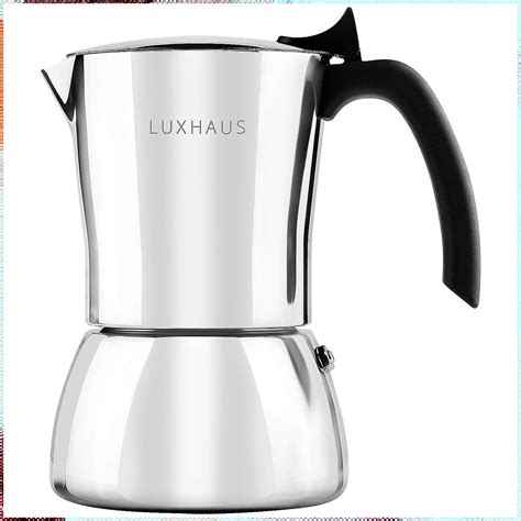 Luxhaus Stovetop Espresso Maker 3 Cup Moka Pot Coffee Maker 100