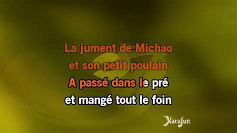 Karaok La Jument De Michao Le Loup Le Renard Et La Belette Tri Yann Video Dailymotion