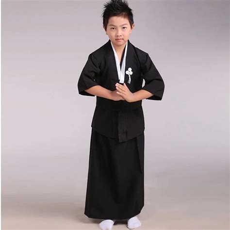 Buy Black Japanese Boys Kimono Child Warrior