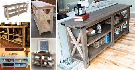 How To Make Rustic X Console Diy And Crafts Handimania Rustic Side