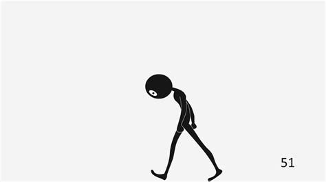 2d Animation Sad Walk Cycle Youtube