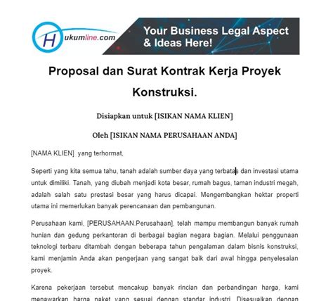 Contoh Surat Kontrak Kerja Proyek Cara Membuat Dan Segala Hal Yang