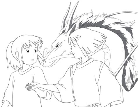 Free Spirited Away Coloring Pages