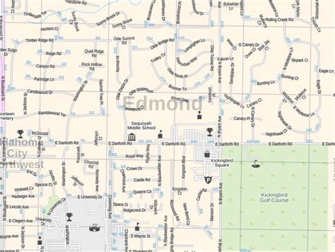 Edmond Map Oklahoma