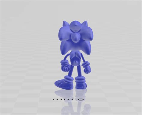 3d Printed Sonic The Hedgehog By Brian Wolansky Pinshape