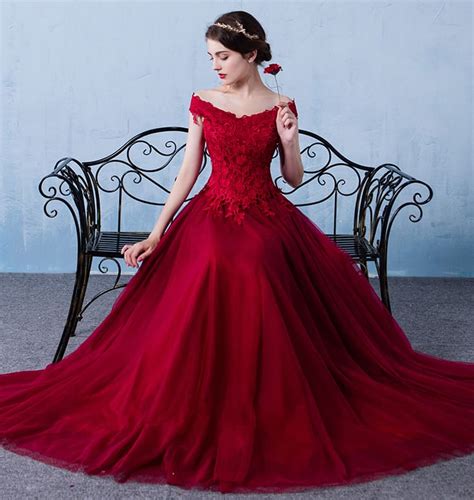 The real color is different from the picture. 20+ Gorgeous Red Wedding Dresses Designs - We Need Fun
