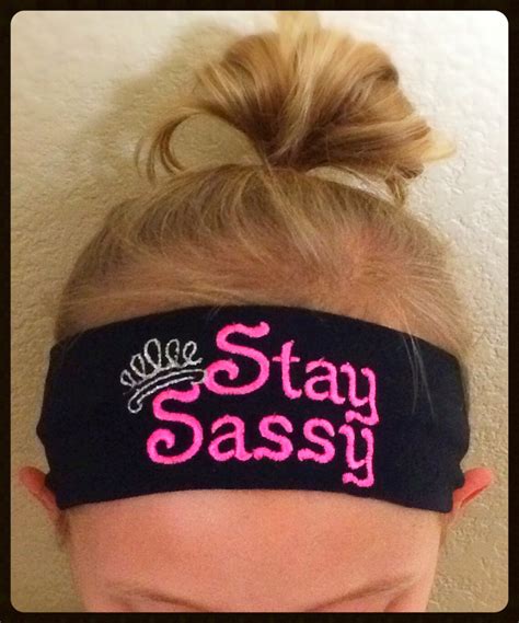 Stay Sassy Embroidered Headband Sassy Headband Unique Etsy