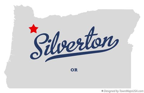 Map Of Silverton Or Oregon