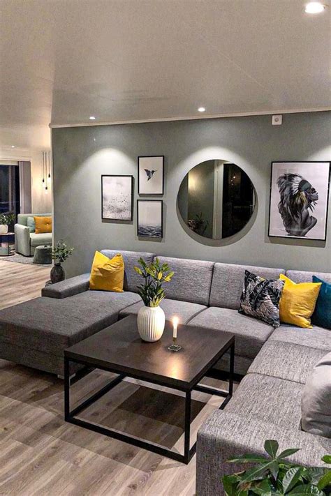 grey  aquamarine living room ideas