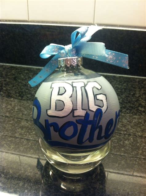 Here are the 40 best gifts for your brother guaranteed to solidify your best sibling status. Big Brother ornament, perfect for sibling new baby gift ...