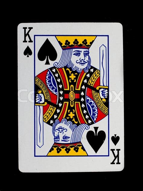 Playing Card King Stock Image Colourbox