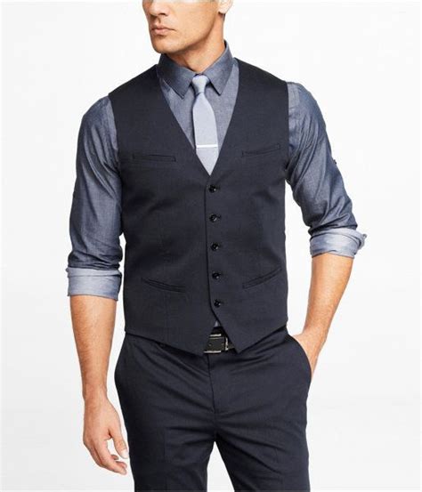 Navy Waistcoat By Express Buy For 79 From Express Mens Vest