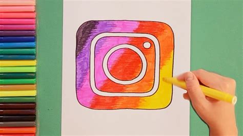 How To Draw Instagram Logo Youtube