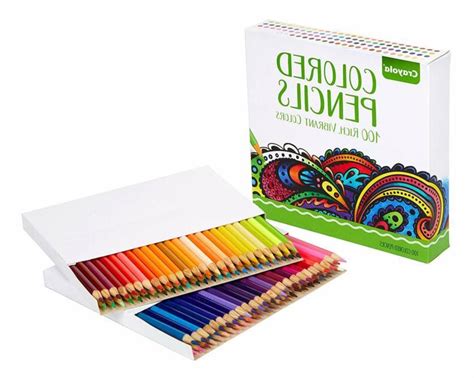 Crayola 100 Count Colored Pencils Exclusive Colors Adult