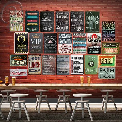 We have great 2020 home decor on sale. VIP Retro Metal Poster Home Wall Decor Sticker Bar Coffee ...